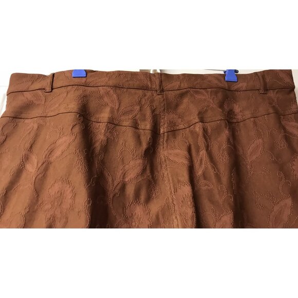 $99 Retail! NWT ATTITUDE AS1032X Business Casual Stretch Pants 20W Fashion Henna - Picture 6 of 9